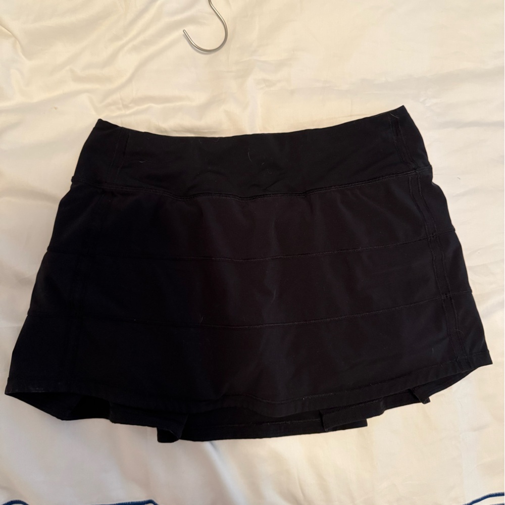 Black Lululemon Pleated Tennis Skirt